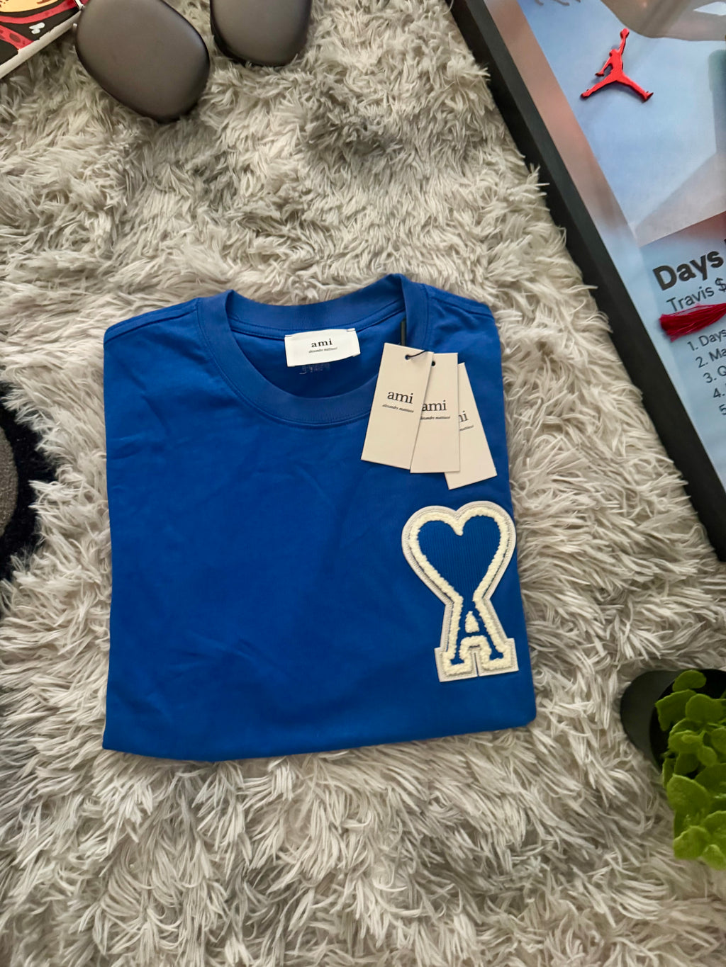 T-Shirt Cœur Premium Bleu 💙