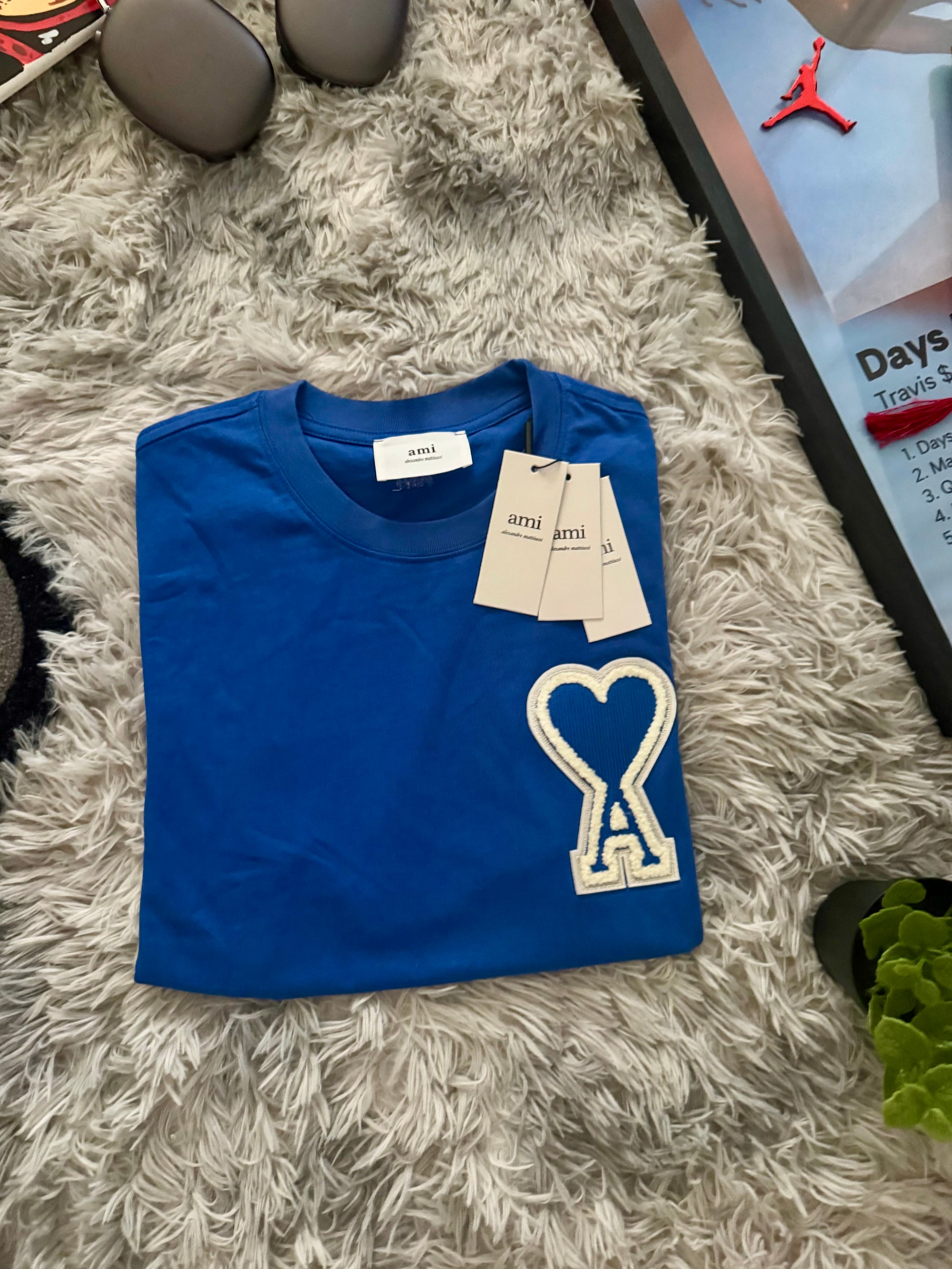 T-Shirt Cœur Premium Bleu 💙
