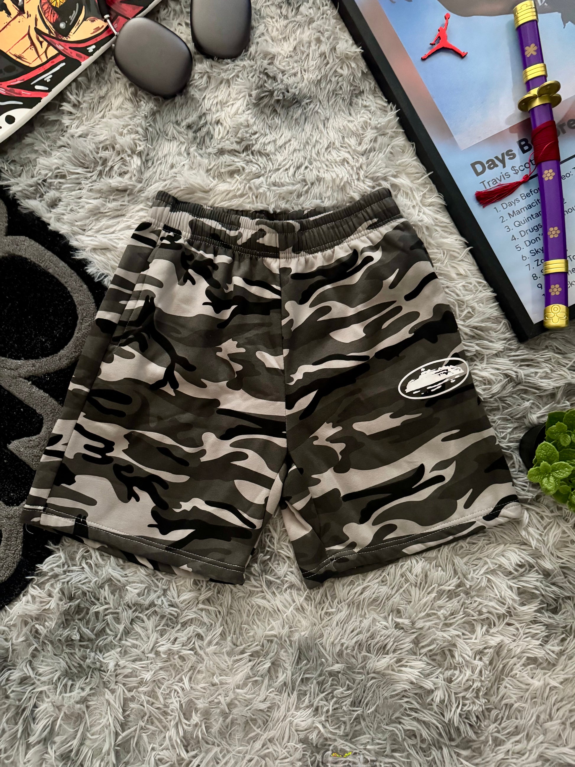 Short Camo Gris Streetwear🪖