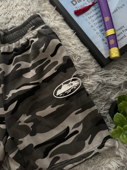 Short Camo Gris Streetwear🪖