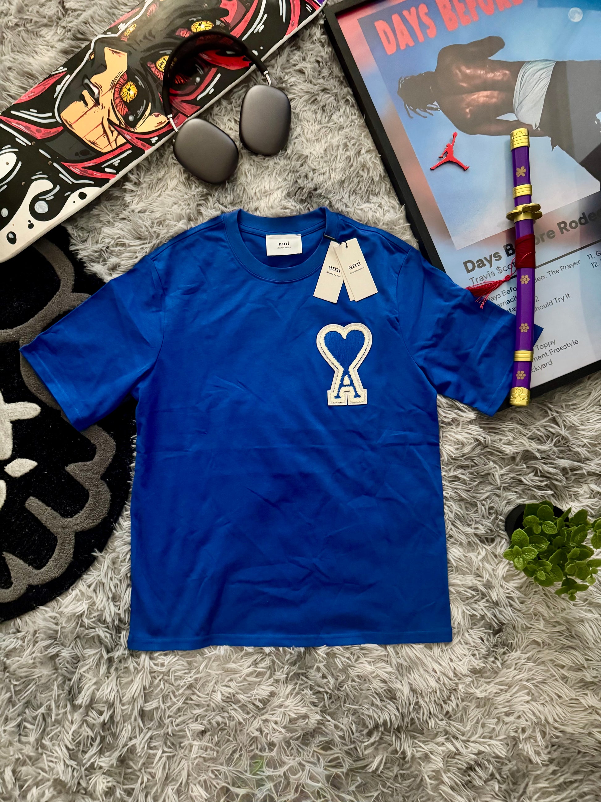 T-Shirt Cœur Premium Bleu 💙