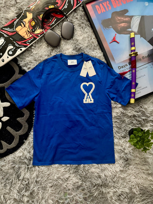 T-Shirt Cœur Premium Bleu 💙